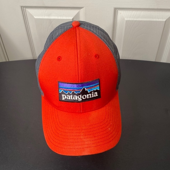 Patagonia Other - Patagonia red and gray SnapBack hat